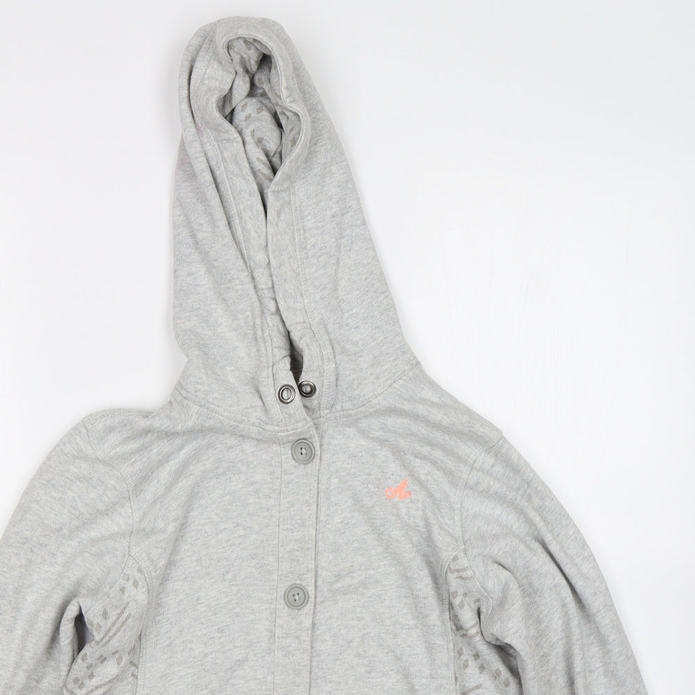 Womens UK Size 2XS M&S Grey Cardigan Jumper