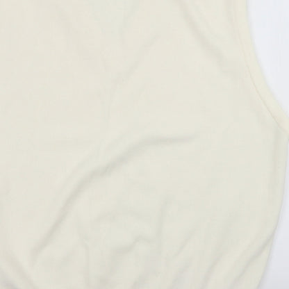 Balmoral Mens White   Vest Jumper