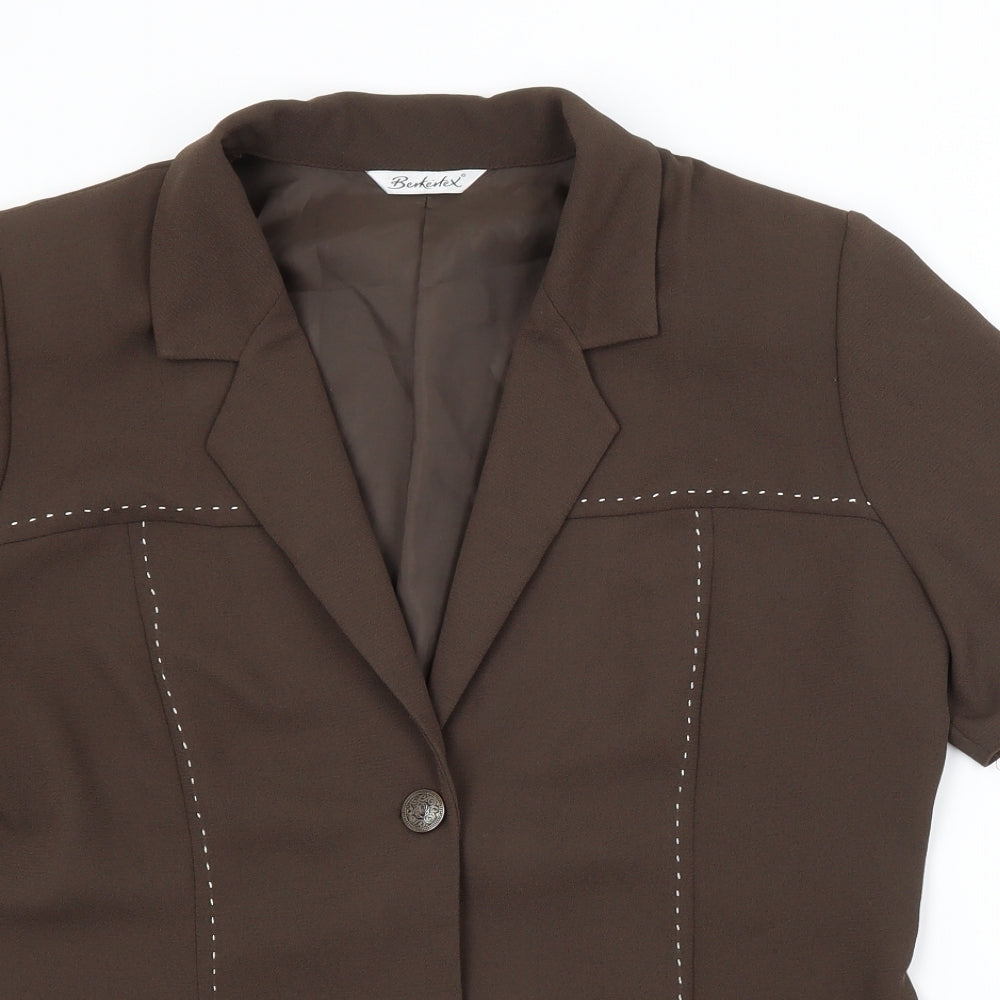 Womens UK Size 16 Berkertex Brown Jacket