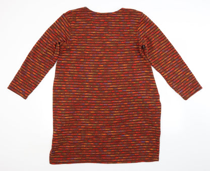 Preworn Womens Multicoloured Check  Jumper Dress