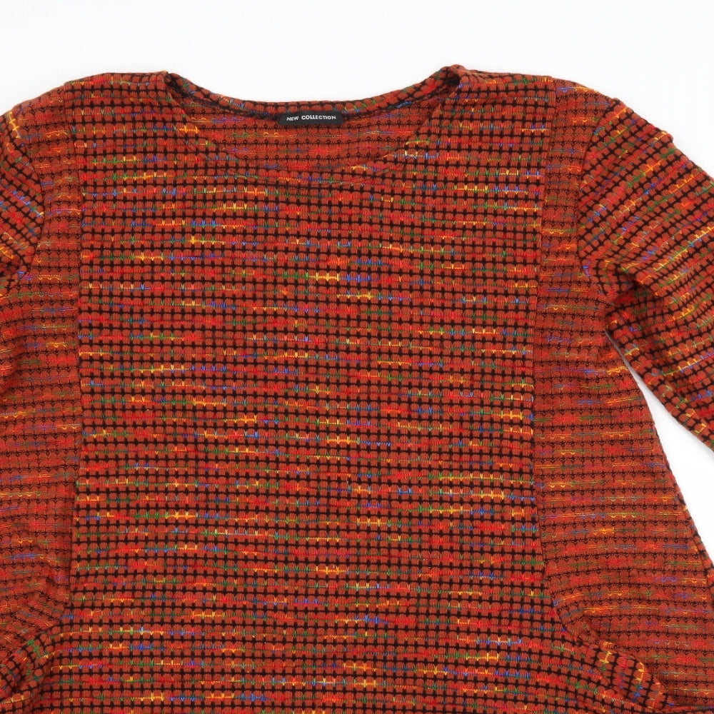 Preworn Womens Multicoloured Check  Jumper Dress