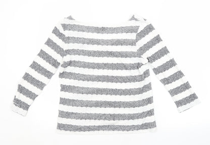 Womens UK Size 8 NEXT White Pullover Jumper