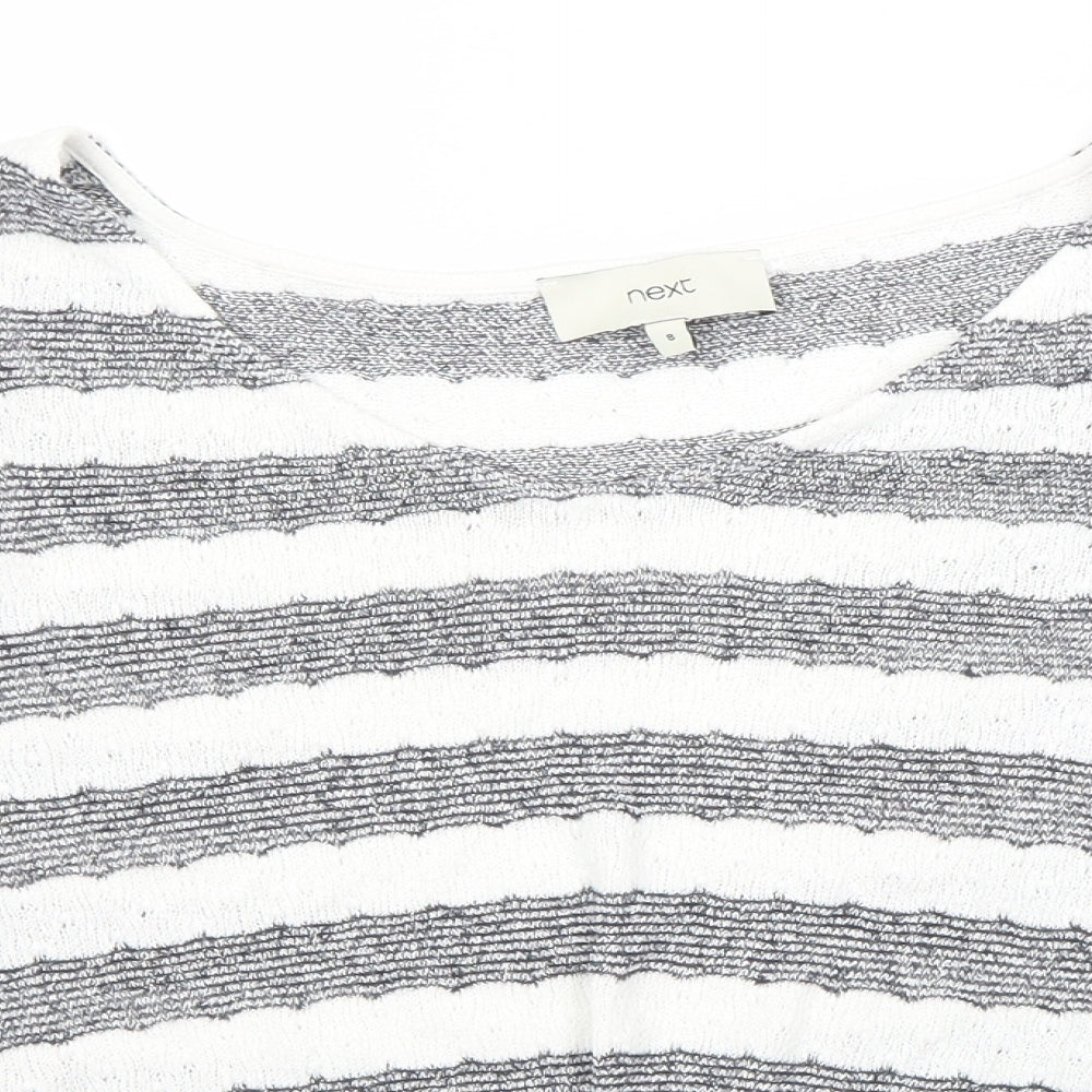 Womens UK Size 8 NEXT White Pullover Jumper