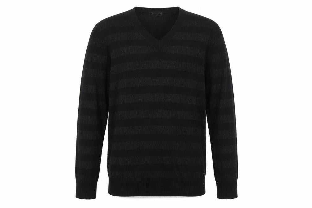 Mens UK Size L Preworn Black Pullover Jumper