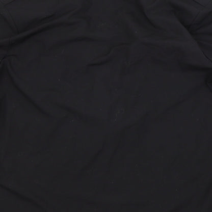 Womens UK Size 12 PLANET Black Basic Button-Up