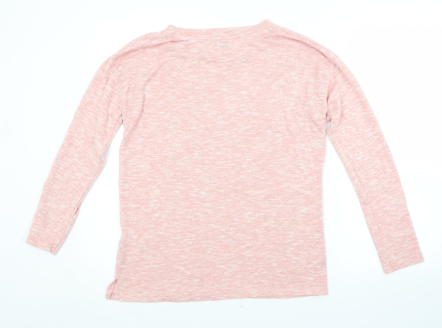 Womens UK Size S Papaya Pink Pullover Jumper