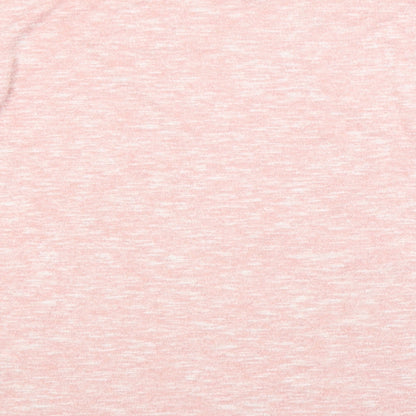 Womens UK Size S Papaya Pink Pullover Jumper
