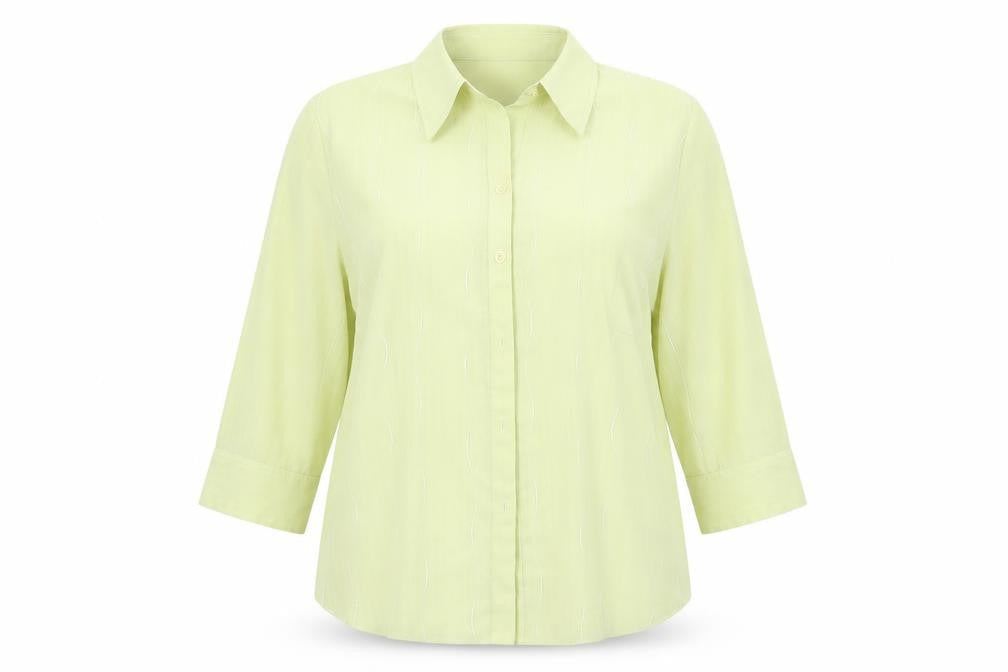Womens UK Size 16 FOSBY Green Basic Button-Up