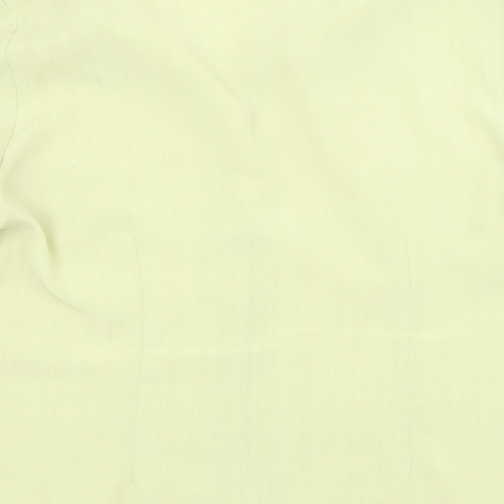 Womens UK Size 16 FOSBY Green Basic Button-Up