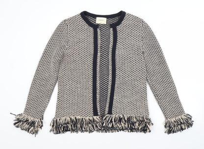 Womens UK Size M Papaya Multicoloured Cardigan Jumper
