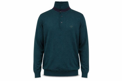 Front view of River Island men’s blue jumper, size XS