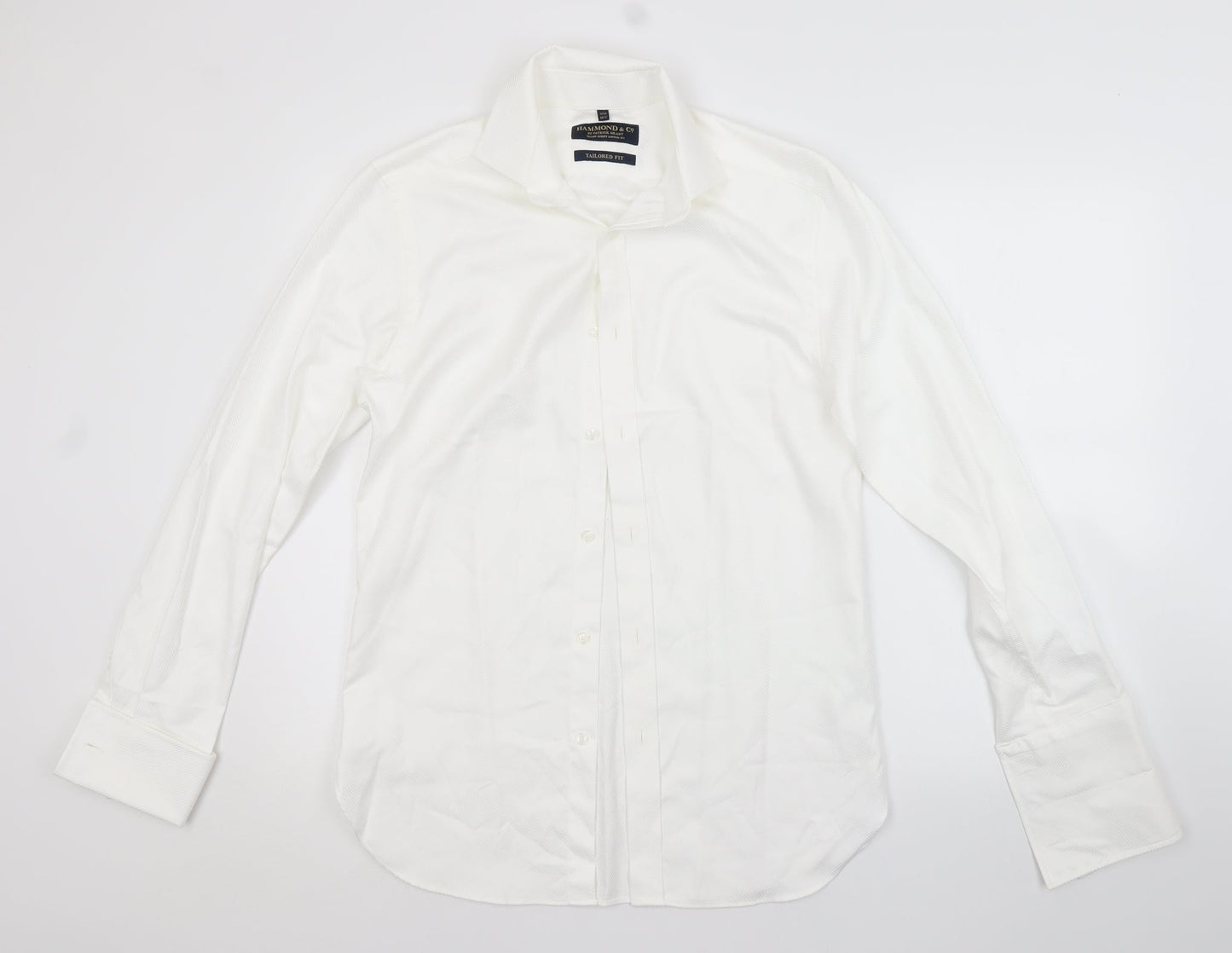 Mens UK Collar Size 14.5 Hammond Smart White  Dress Shirt
