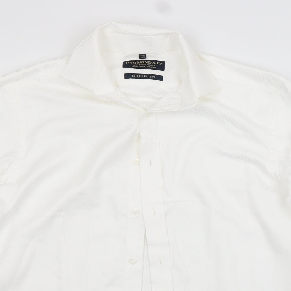 Mens UK Collar Size 14.5 Hammond Smart White  Dress Shirt