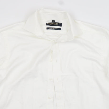 Mens UK Collar Size 14.5 Hammond Smart White  Dress Shirt