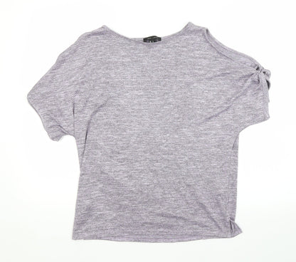Womens UK Size S New Look Purple Basic Blouse