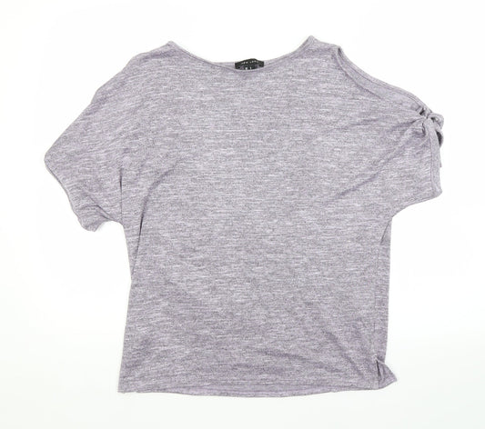 Womens UK Size S New Look Purple Basic Blouse