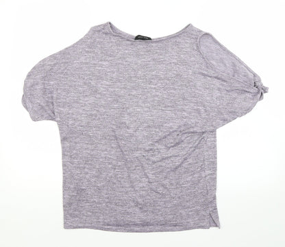 Womens UK Size S New Look Purple Basic Blouse