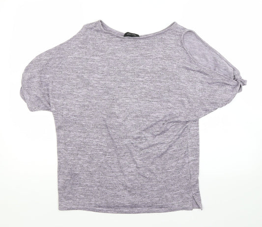 Womens UK Size S New Look Purple Basic Blouse