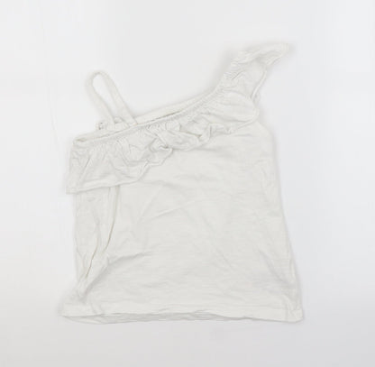 NEXT Girls White   Basic Blouse Size 7 Years