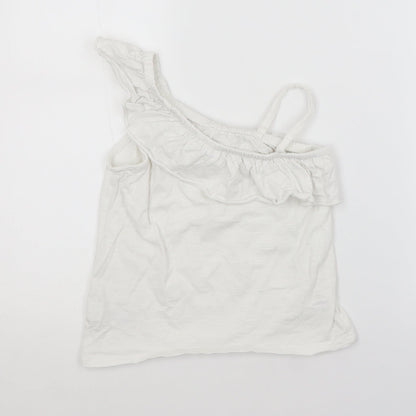 NEXT Girls White   Basic Blouse Size 7 Years