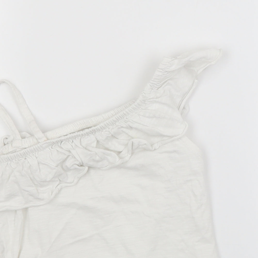 NEXT Girls White   Basic Blouse Size 7 Years