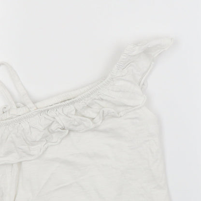 NEXT Girls White   Basic Blouse Size 7 Years