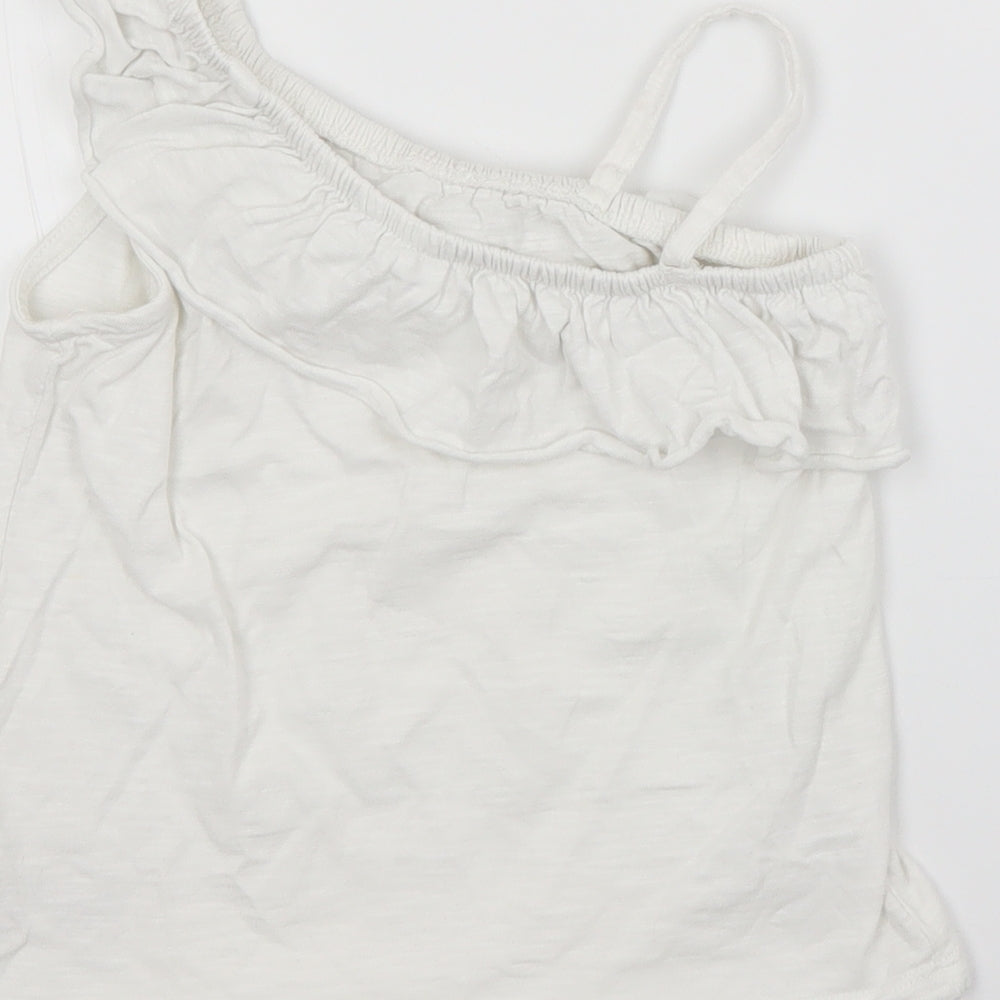 NEXT Girls White   Basic Blouse Size 7 Years
