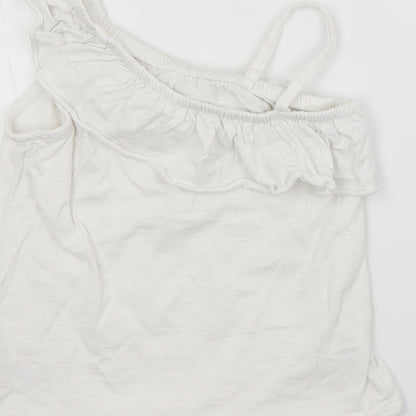 NEXT Girls White   Basic Blouse Size 7 Years