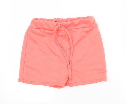 PRETTYLITTLETHING Womens Pink   Sweat Shorts Size 6
