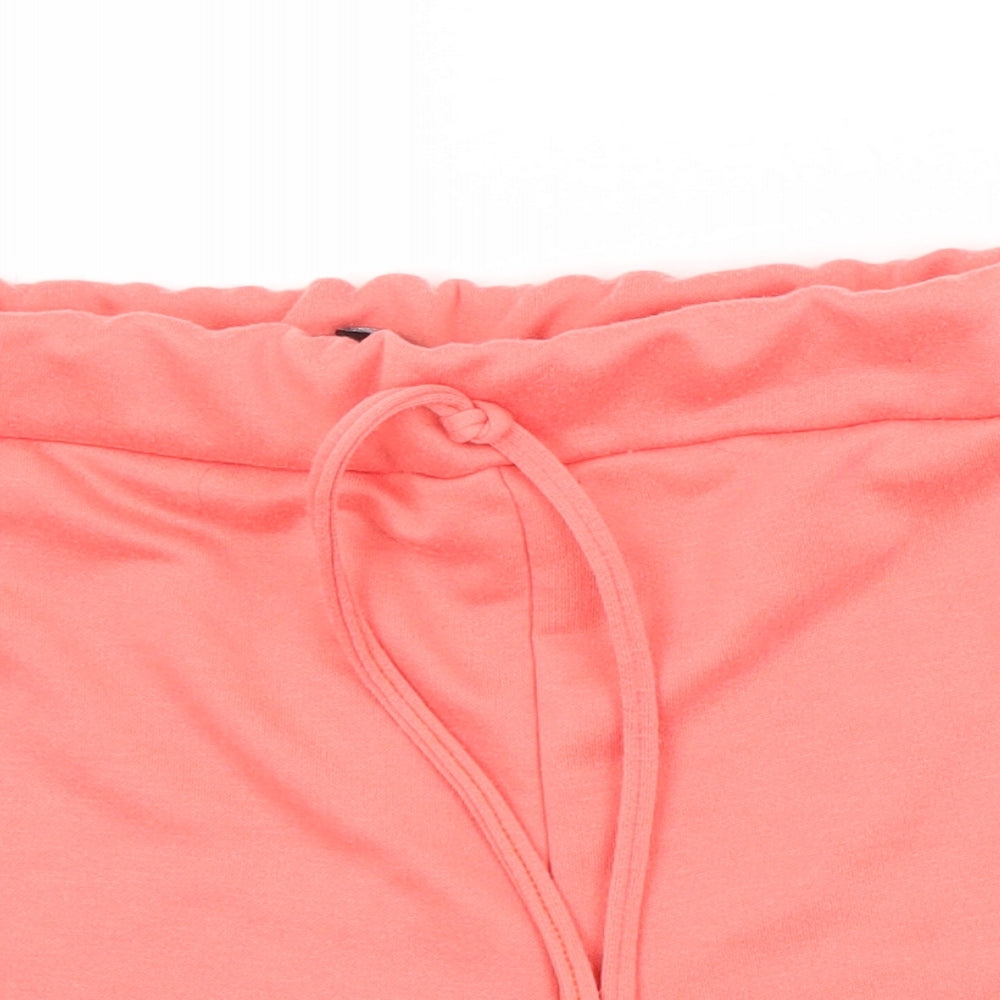 PRETTYLITTLETHING Womens Pink   Sweat Shorts Size 6