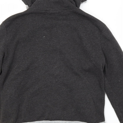 PEI XIANG Mens Grey   Full Zip Hoodie