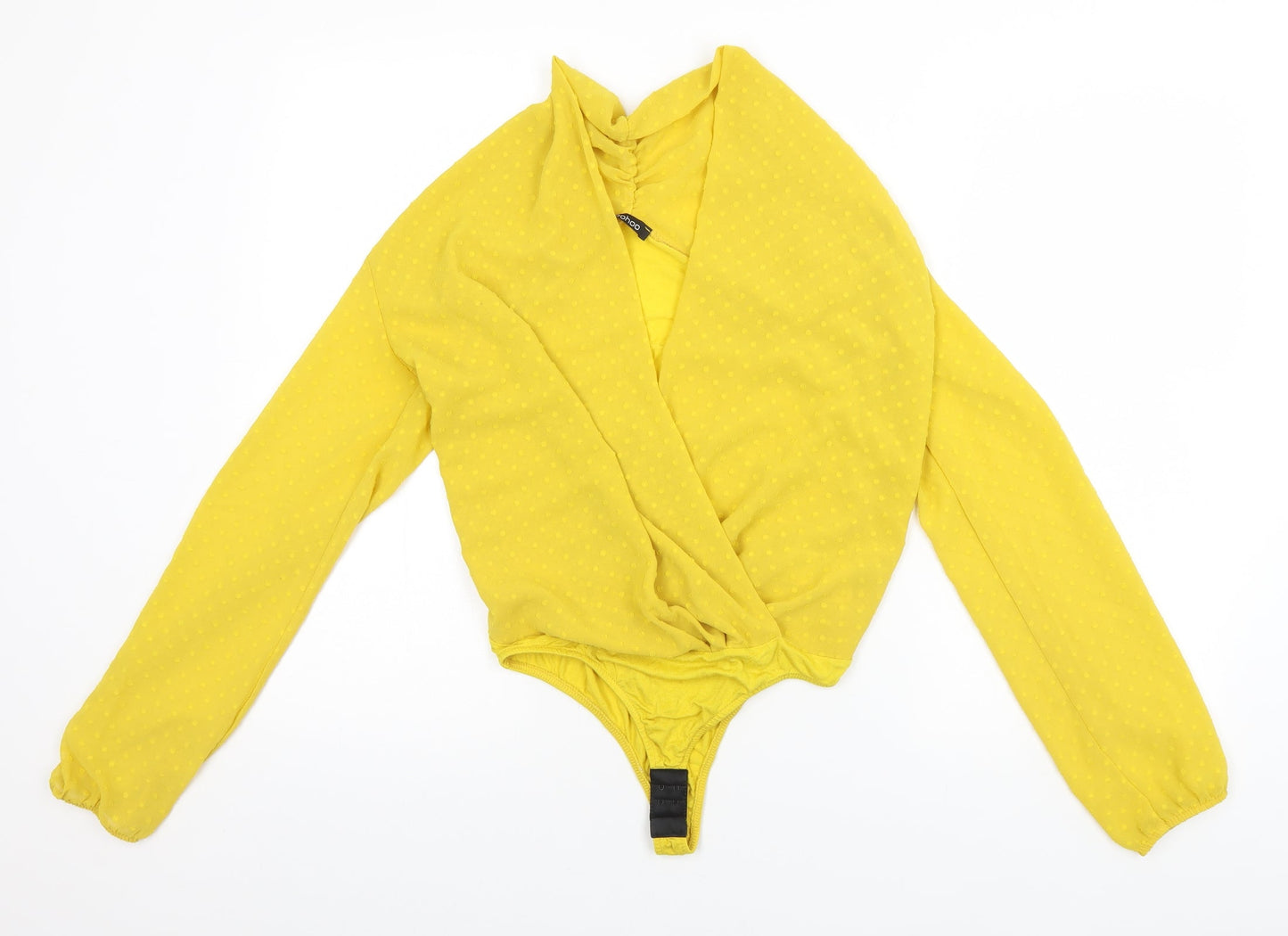 Boohoo Womens Yellow   Leotard One-Piece Size 8