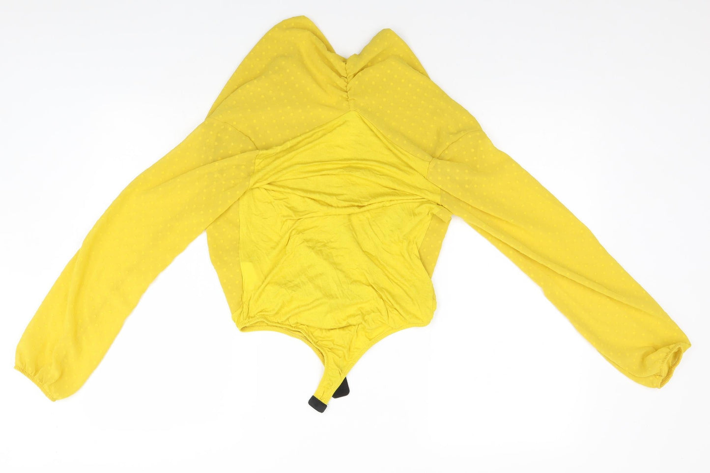 Boohoo Womens Yellow   Leotard One-Piece Size 8