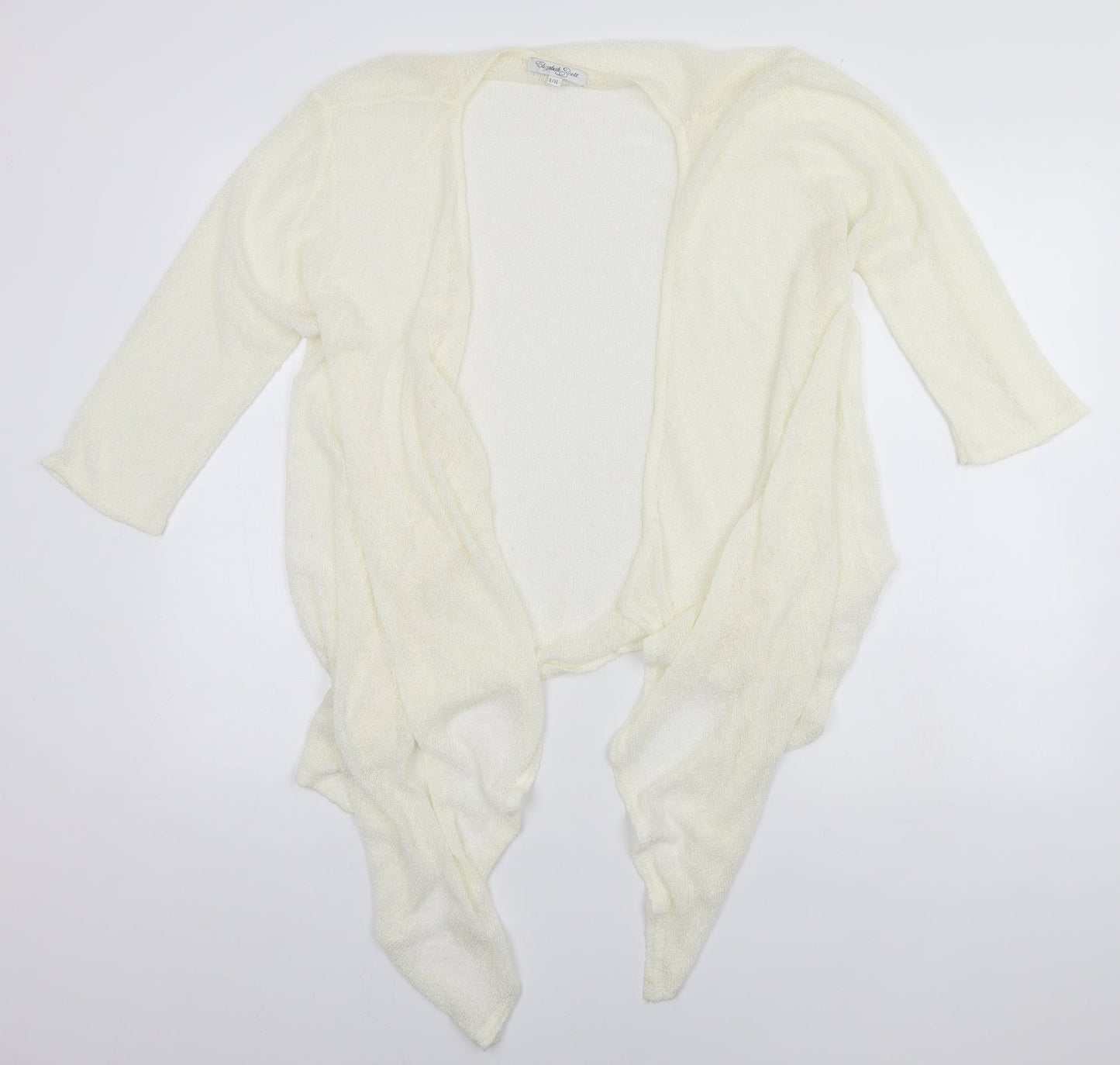 Elisabeth Scott Womens Ivory   Cardigan Jumper Size L