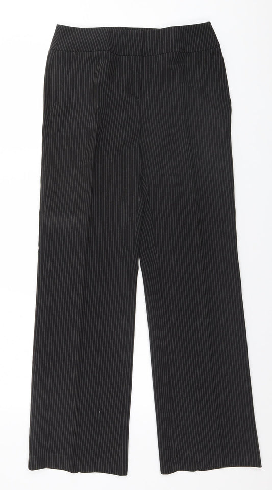 Womens UK Size 10 Papaya Regular Fit Dress Pants Brown Trousers