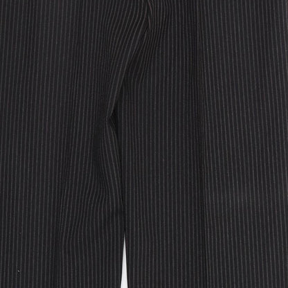 Womens UK Size 10 Papaya Regular Fit Dress Pants Brown Trousers