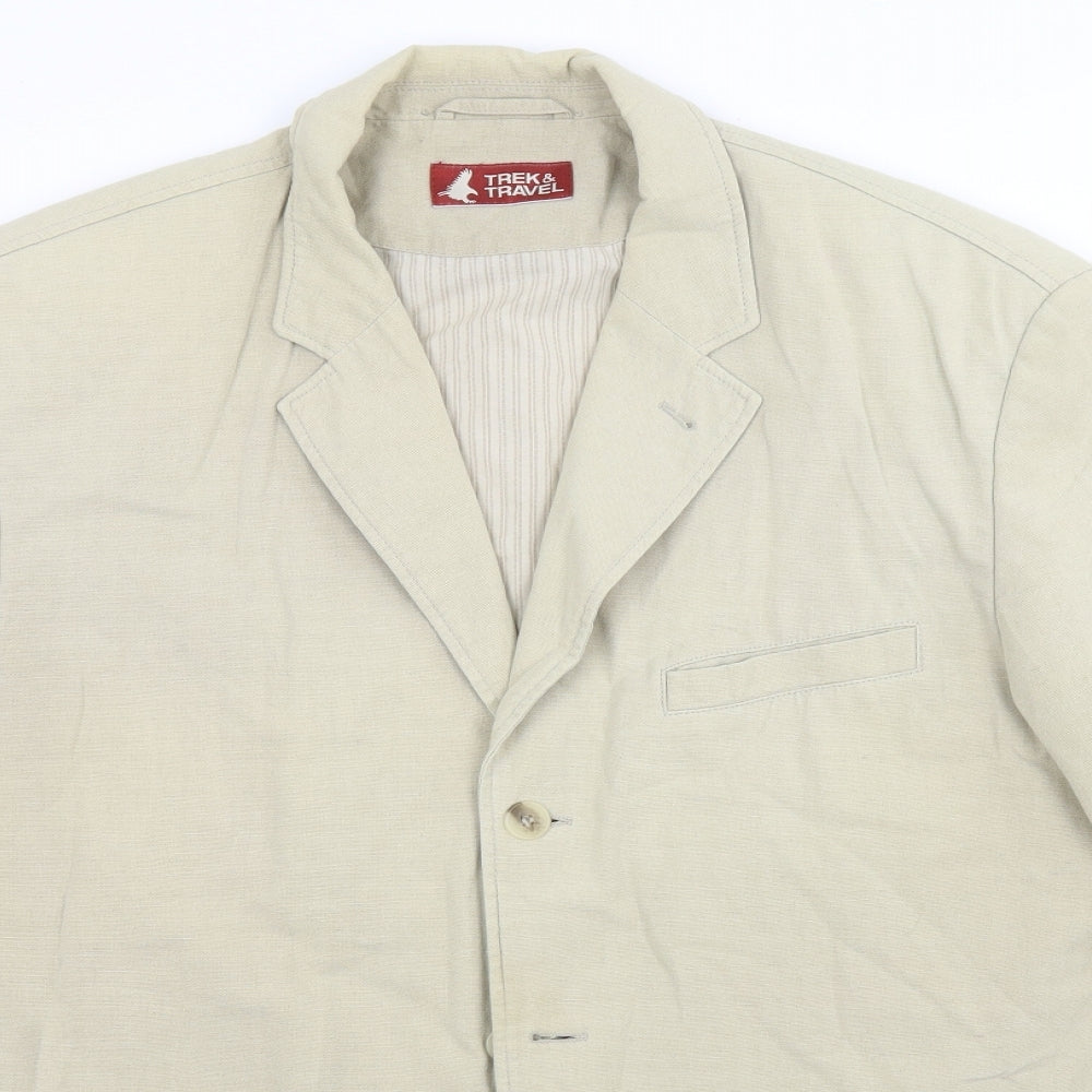 Mens UK Size  Trek & Travel Beige Jacket