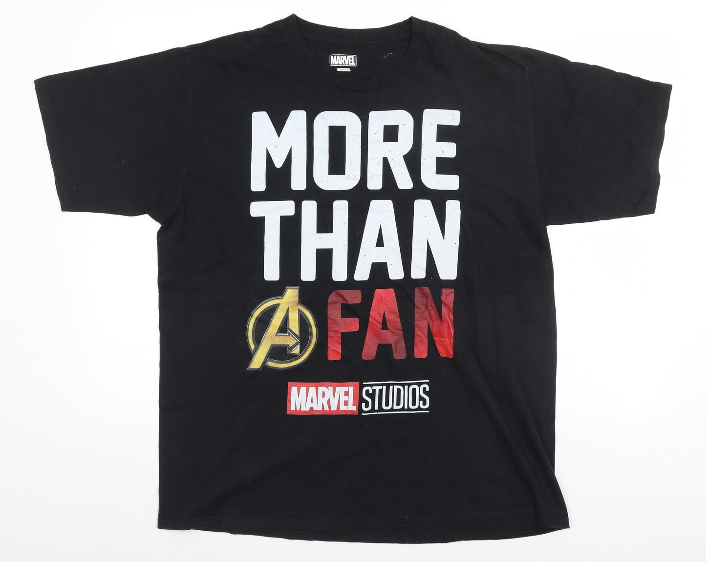 Marvel Studios Mens Black    T-Shirt   - More than A Fan