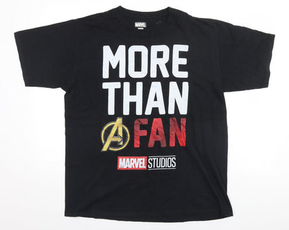 Marvel Studios Mens Black    T-Shirt   - More than A Fan