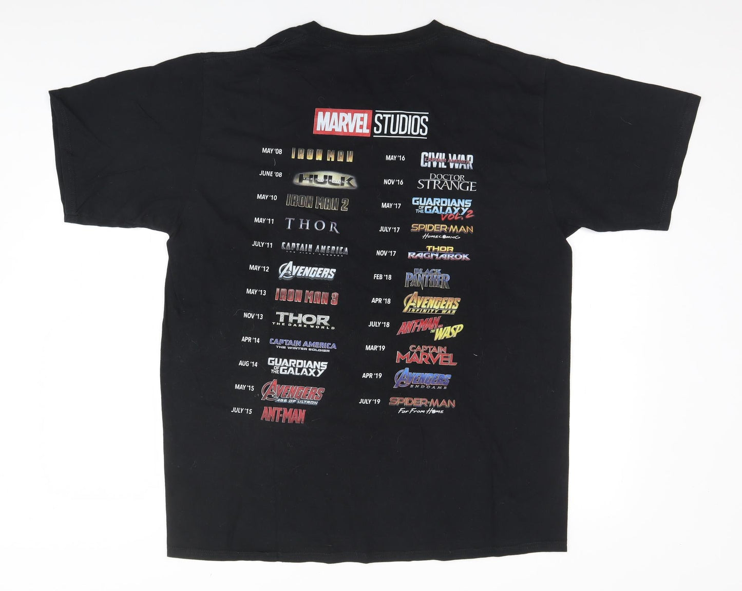 Marvel Studios Mens Black    T-Shirt   - More than A Fan