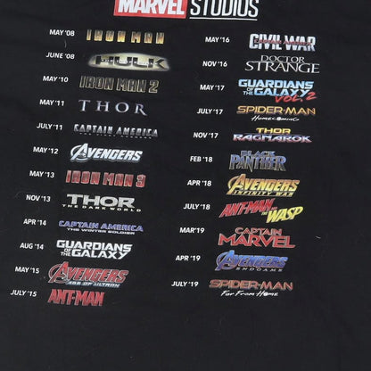 Marvel Studios Mens Black    T-Shirt   - More than A Fan