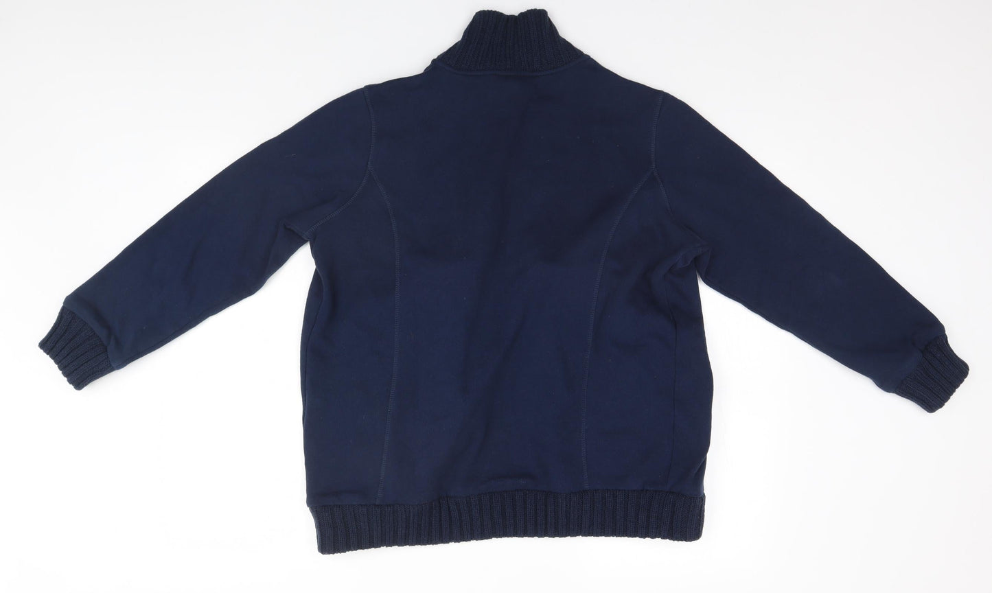 Womens UK Size 14 Damart Blue Cardigan Jumper
