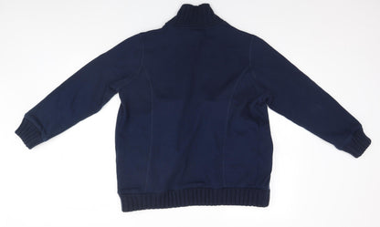 Womens UK Size 14 Damart Blue Cardigan Jumper