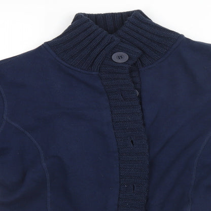 Womens UK Size 14 Damart Blue Cardigan Jumper