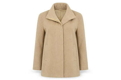 John Lewis Womens Beige   Overcoat Coat Size 12