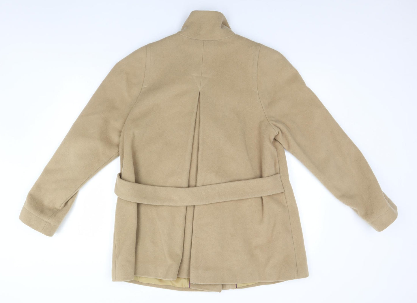 John Lewis Womens Beige   Overcoat Coat Size 12