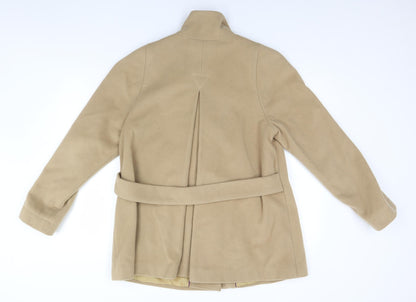 John Lewis Womens Beige   Overcoat Coat Size 12