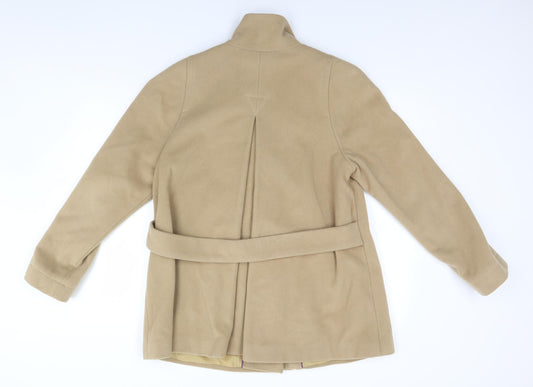 John Lewis Womens Beige   Overcoat Coat Size 12