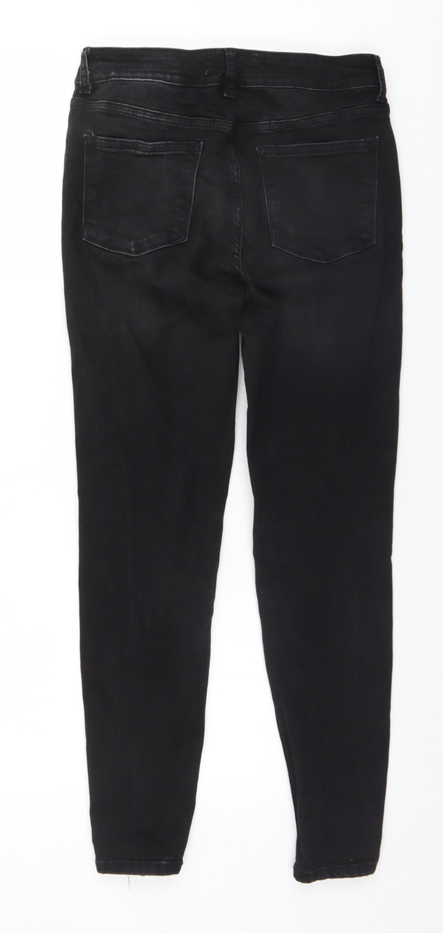 Denim & Co. Womens Black   Straight Jeans Size 12 L26 in