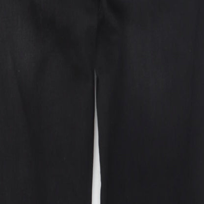 Denim & Co. Womens Black   Straight Jeans Size 12 L26 in